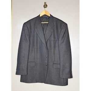 Paul Dione Mens Grey Wool Alpaca Blend 3 Button Blazer Sport Coat Made in Canada
